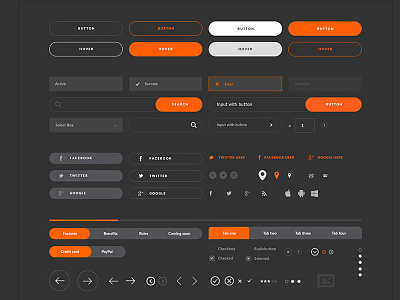 Base elements from Basement Website Wireframe Kit ui ui design ui kit web design website