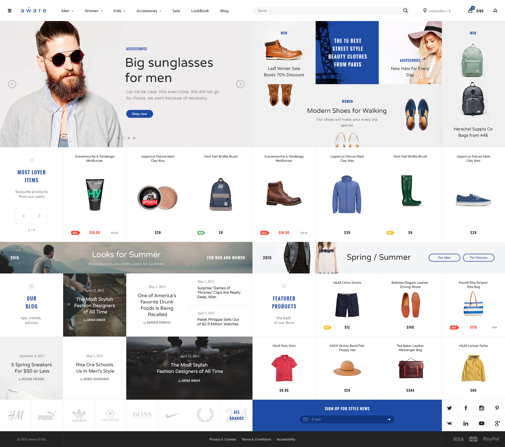 Ecommerce sample page by Visual Hierarchy on Dribbble