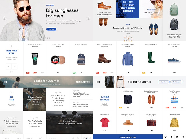 Ecommerce sample page by Visual Hierarchy on Dribbble