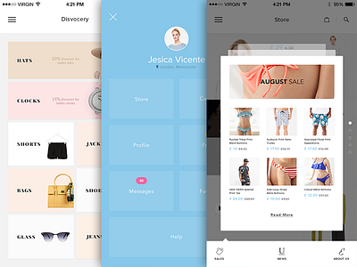 Ecommerce iOS App UI Kit app design ecommerce ios mobile photoshop templates ui ui kit