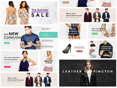 Ecommerce website sliders ecommerce photoshop psd slider template typography ui kit webdesign website