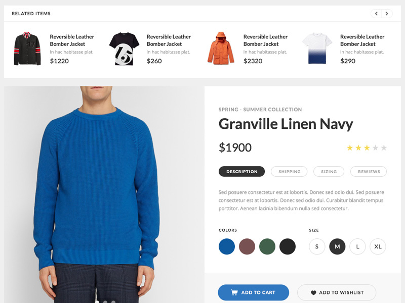 Product page - ecommerce design by Visual Hierarchy on Dribbble