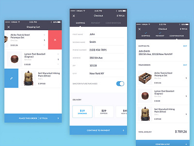 Mobile checkout process app design ecommerce ios iphone mobile sketch template