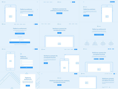 Header wireframes