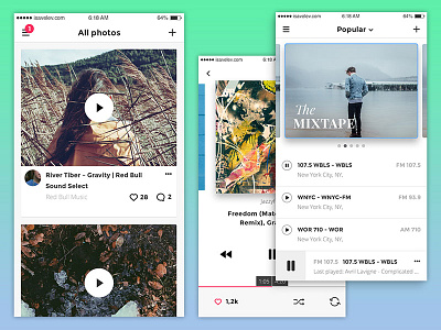 Media audio ios iphone media mobile app photoshop player psd sketch template