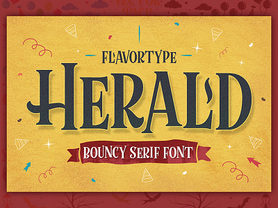 Bouncy serif font