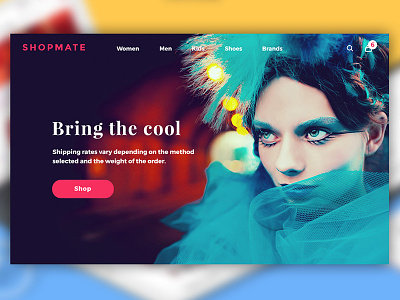 Bring the cool ecommerce photoshop psd sketch template ui kit web design website