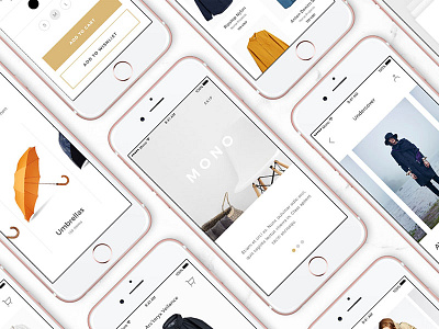 Mono UI Kit app design ecommerce iphone mobile photoshop sketch template ui kit