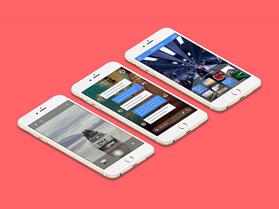 Celestial app design chat ios iphone messenger mobile sketch ui kit