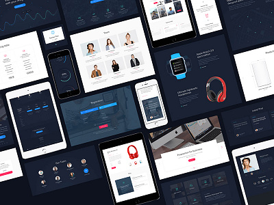 O app design ecommerce layouts sketch template ui kit web design website