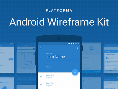 Platforma Android Wireframe Kit