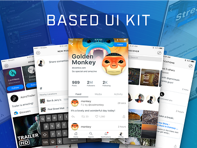 Based Ui Kit design freebie ui ux web