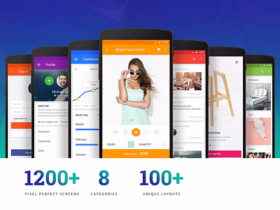 Material Design UI Kit for Designers