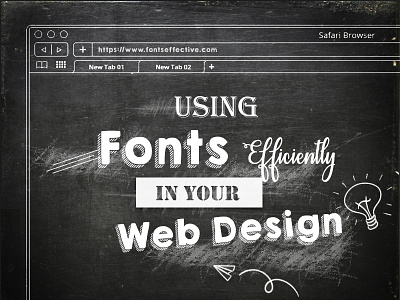 Let's Talk About Using Fonts Efficiently In Your Web Design animation creative design designer graphic design mockup ui