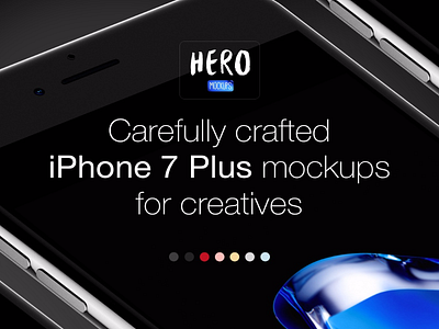 Hero Iphone 7 Plus Mockups animation creative design designer graphic design mockup ui