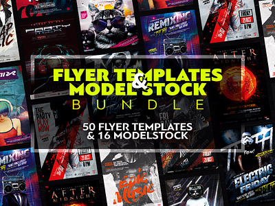 Flyer Templates Bundle animation creative design designer graphic design mockup ui