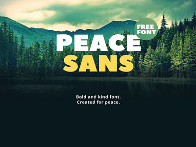 Peace Sans Font animation creative design designer graphic design mockup ui
