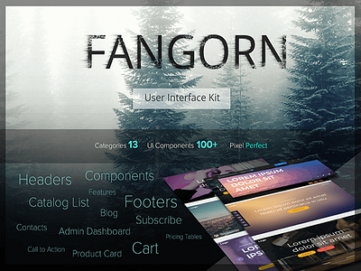 Fangorn UI Kit creative design ui ux