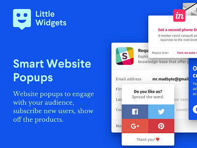 Little Widgets – HTML Website Widgets & Popups