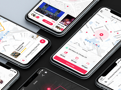 Map/Location UI Inspiration Template mockup sketch template ui ui design uiux