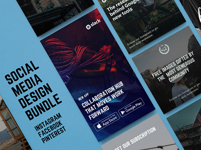 Pablo: Social Media Bundle bundle design facebook illustration instagram social social media template