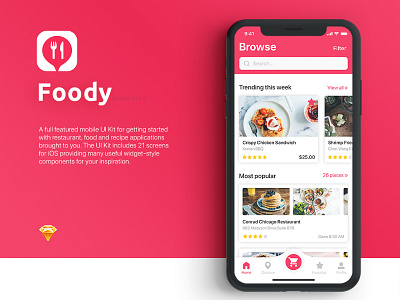 Foody Mobile App Ui Kit