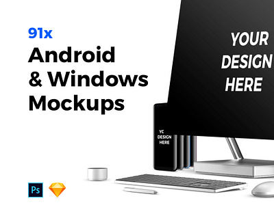 91x Android & Windows Mockups