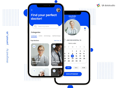 Medical Mobile App app appointments branding design doctor app doctors dribbble fixing ui ux xd design