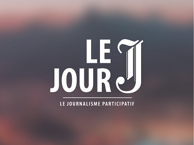 Lejourjlogo brand crowdfunding front identity illustrator journalism lejourj logo mariannehirsch media vector website