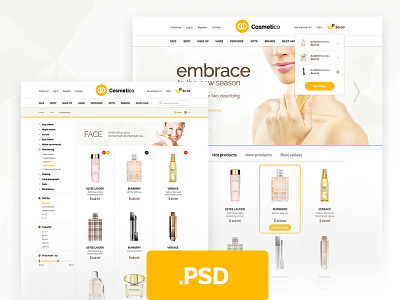 Cosmetico - Free eCommerce [PSD]