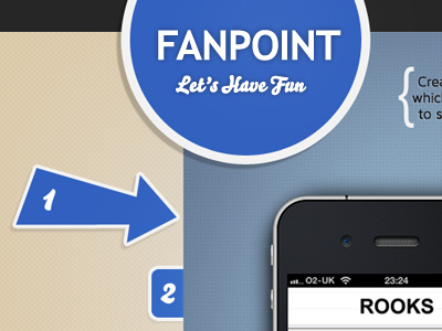 Fanpoint blue iphone music website