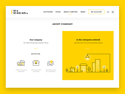 Energy company design concept