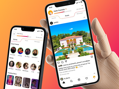 Instagram Redesign ✨ design figma inspiration instagram meta redesign ui userinterface uxdesign