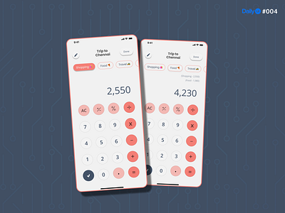 Travel Calculator calculator dailyui dailyuichallenge dailyuichallenge004 figma ui userinterface