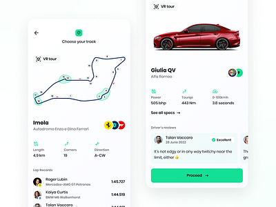 Trackdays - App concept