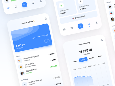 Smart banking - App concept app banking concept ui