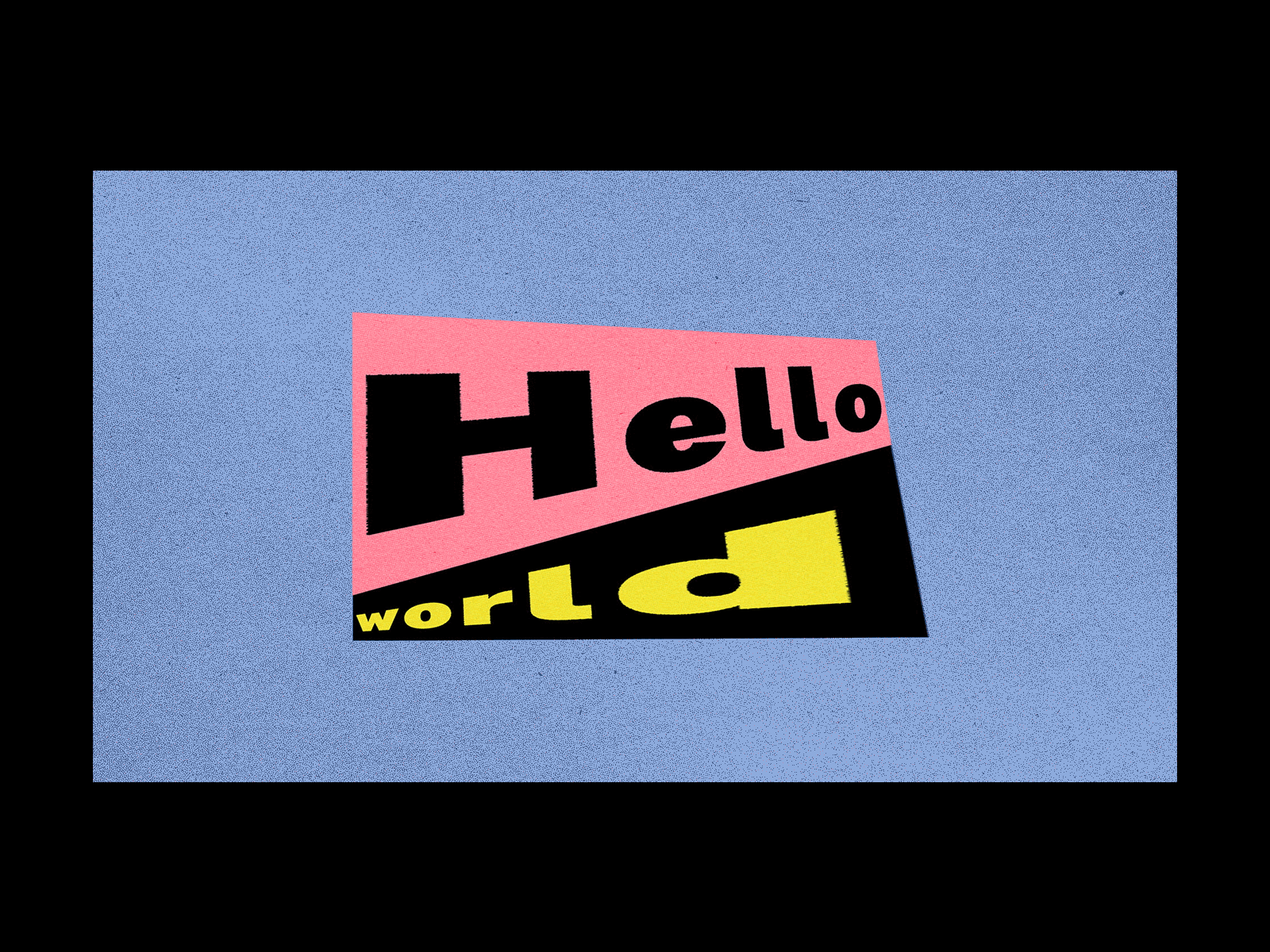 hello world 2d animation colors debut illustration loop motion