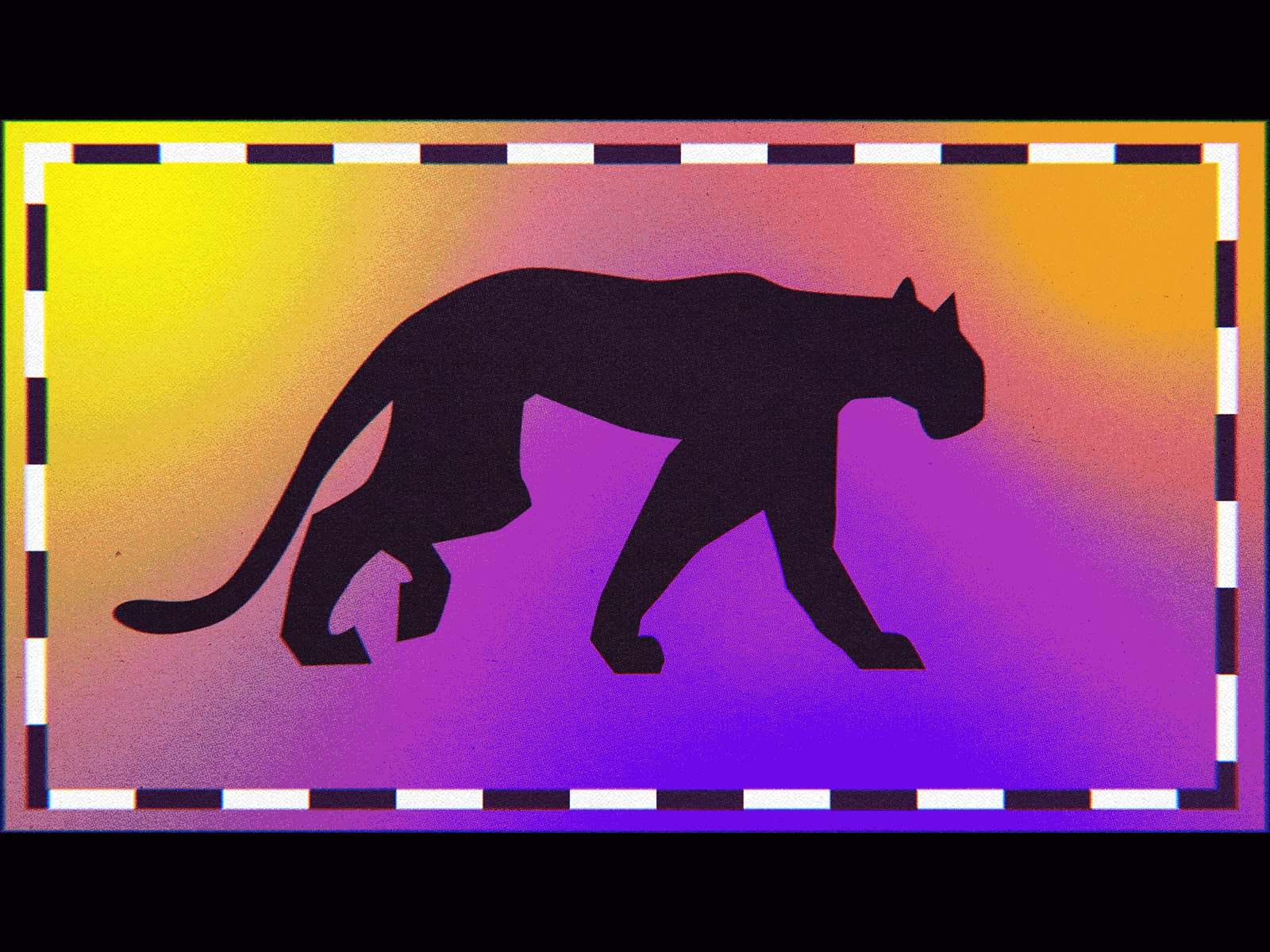 Black Panther 2d animation colors debut illustration ilustracion motion motion graphics