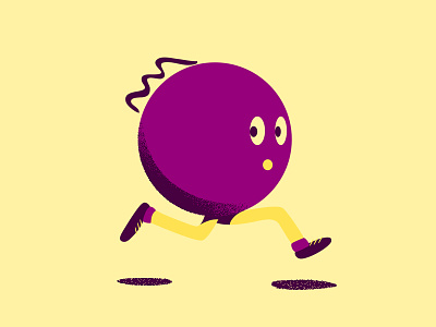 BALL MAN RUNNING ilustracion
