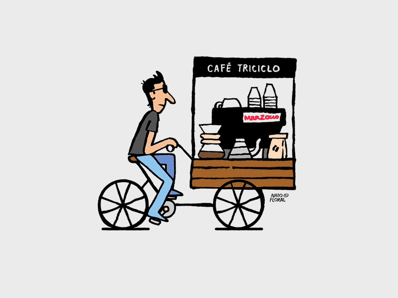 Cafe Triciclo by sebastian muñoz lineros on Dribbble