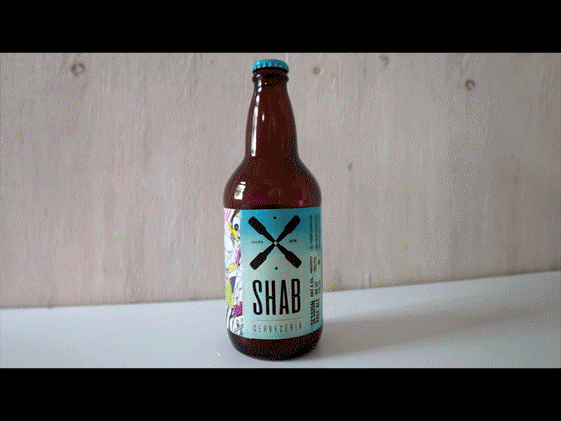 Shab beer 2d animation colors debut design loop motion