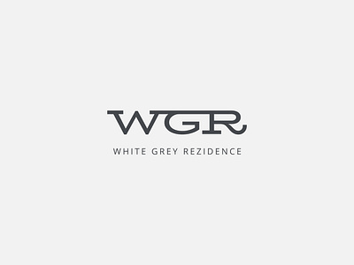 White Grey Rezidence logo brand branding logo logodesign logotype typography