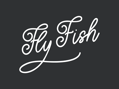 Fly Fish #1 brand branding design fish flyfish font graphic graphic design illustration illustrator logo logo design type typography vector