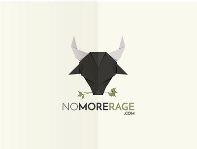 No More Rage - Origami Logo 3d adobe animation branding bulls company logo creativity design geometric graphic design illustration illustrator logo minimalism motion graphics origami phencils photoshop ui vector