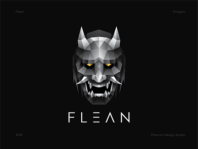 FLEAN 3d adobe animation branding company logo design geometric graphic design illustration illustrator japanese masks logo masks motion graphics phencils traditional masks ui vector
