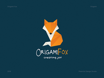 Origami Fox 3d adobe animation branding company logo design fox geometric graphic design illustration illustrator logo motion graphics phencils photoshop ui vector