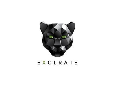 Exclrate - Low Polygonal Logo 3d adobe animation branding company logo creative design geometric graphic design illustration illustrator logo motion graphics phencils photoshop procreate ui vector