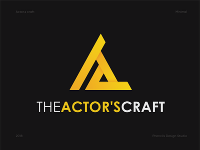 THE ACTOR'S CRAFT 3d adobe animation branding company logo creative design geometric graphic design illustration illustrator logo minimal logo motion graphics phencils photoshop procreate ui vector