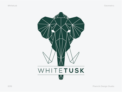 WHITETUSK 3d adobe animation branding company logo creative design elephant geometric geometric logo graphic design illustration illustrator logo motion graphics phencils photoshop procreate ui vector