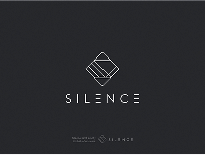 SILENCE 3d adobe animation branding company logo design geometric geometric logo graphic design illustration illustrator logo minimal logo modern logo motion graphics phencils photoshop procreate ui vector